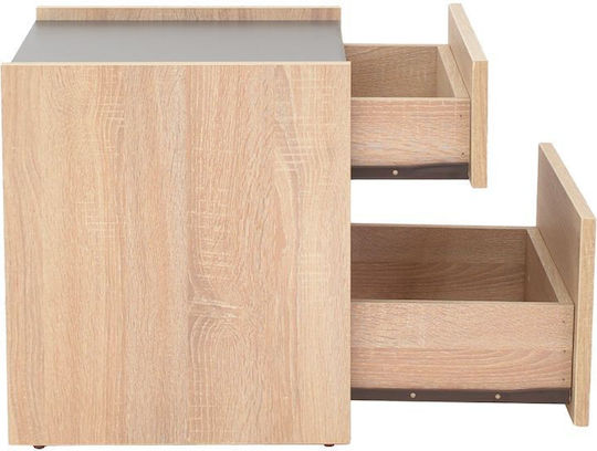 Nachttisch Comcie Holz Beige 50x42x45.5cm