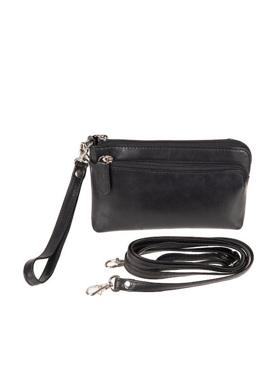 Leder Damentasche Handtasche Schwarz