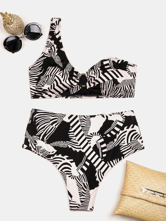 Ein-Schulter-Ring-Bikini-Set Macacao Macacao