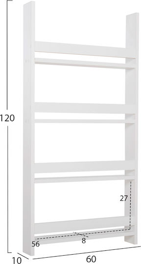 Ράφι Τοίχου Sani 60x10x120εκ. Ράφι Τοίχου Sani 60x10x120εκ.