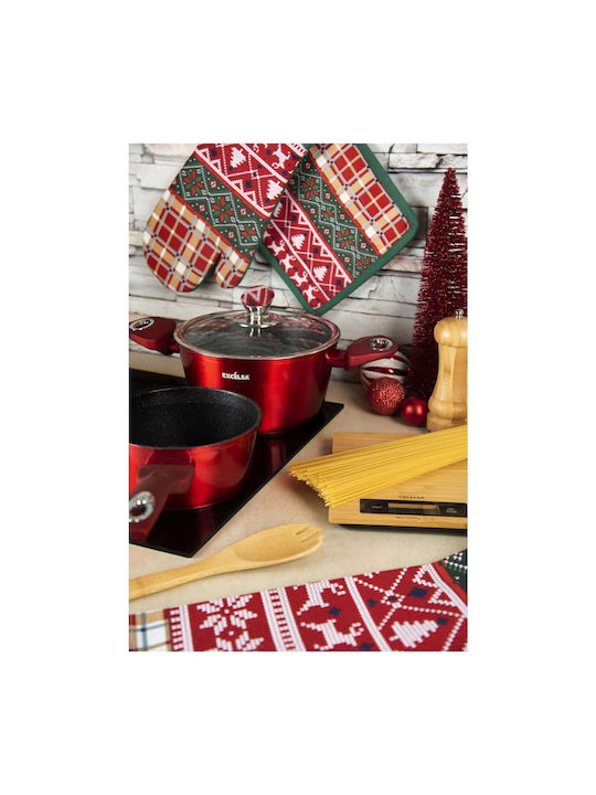 Excelsa Weihnachtlich Ofenhandschuh Stoff L20xB20cm.