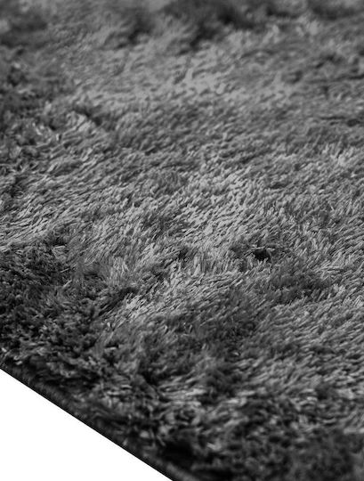Madi Feathery Αντιολισθητικό Shaggy 160x230cm Black Madi Feathery Αντιολισθητικό Shaggy 160x230cm Black