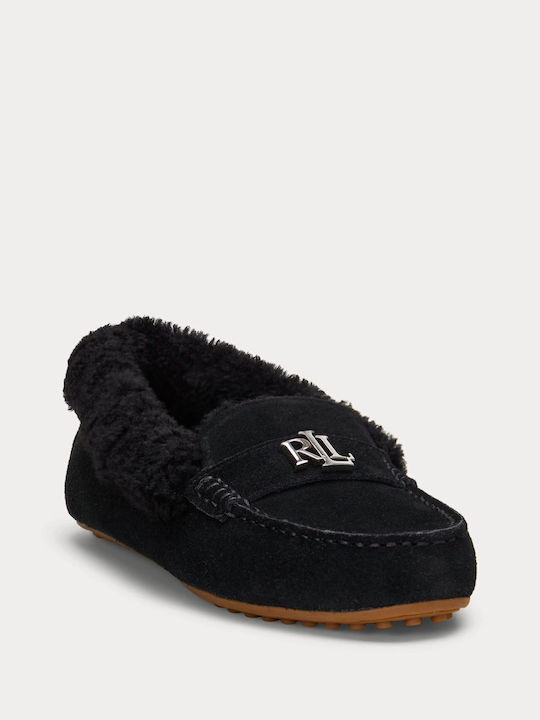 Ralph Lauren Women's Moccasins in Black Color