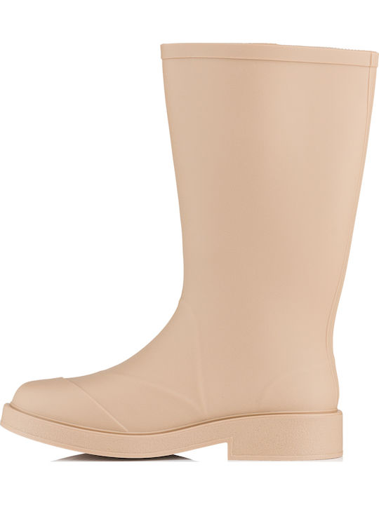 Women's Fur Lined Wellies Khaki