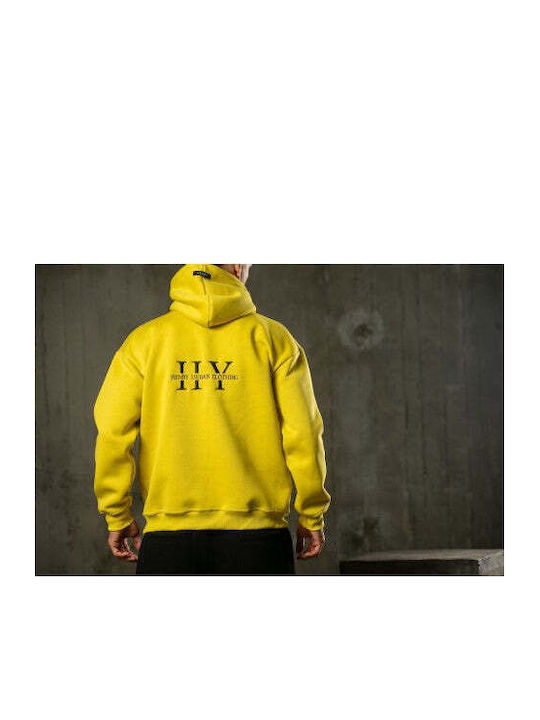 Henry Sweatshirt with Hood Yellow