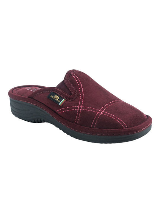 Spesita Winter Women's Slippers in Burgundy color