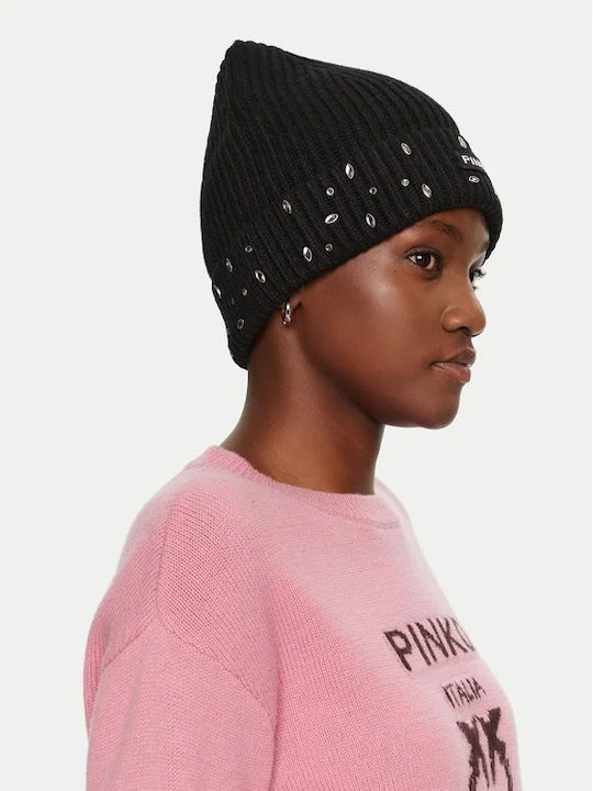 Seregneti Cuffia Beanie Unisex Beanie Gestrickt in Schwarz Farbe