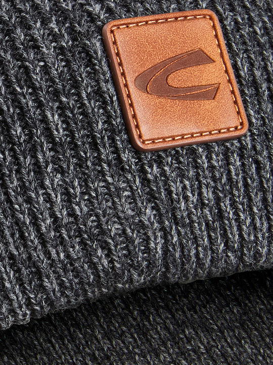 Beanie Ανδρικός Σκούφος Πλεκτός σε Γκρι χρώμα