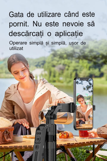 Funsnap A6 Gimbal за мобилни телефони с 3-осов стабилизатор Черен