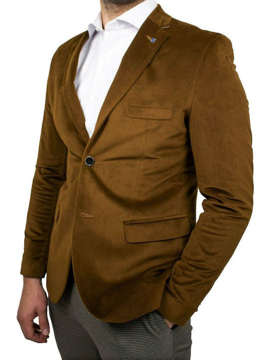 Men's Suit Jacket Camel