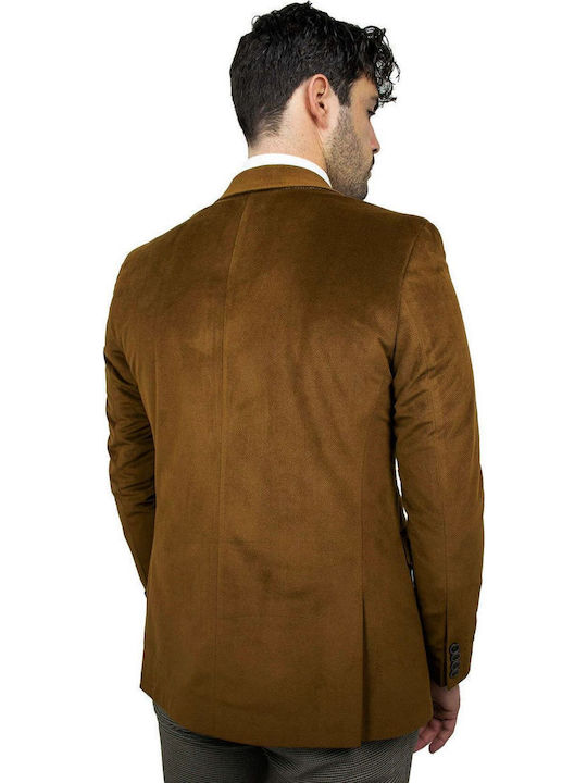 Men's Suit Jacket Camel