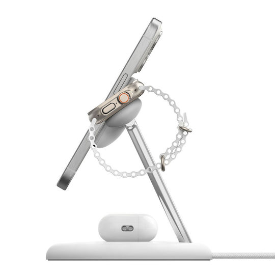 Belkin Безжично зарядно устройство Qi2 15W Power Delivery Бял (Boost Charge Pro)