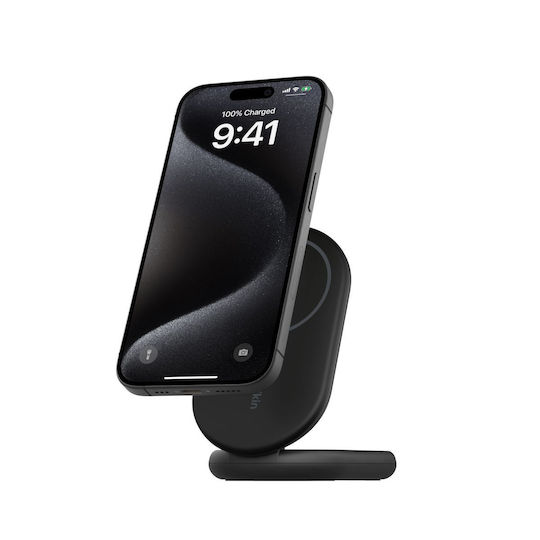 Belkin Безжично зарядно Qi2 и кабел USB-C 15W Power Delivery Черен (BoostCharge Qi2)