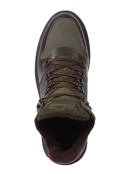 Piele Verde Ghete barbati