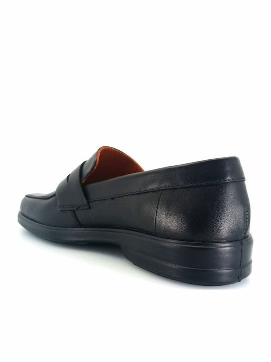 Δερμάτινα Ανδρικά Loafers σε Μαύρο Χρώμα