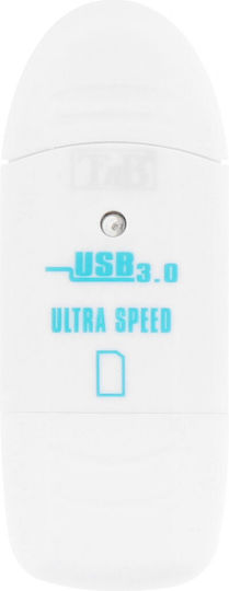 T'nB Card Reader USB 3.0 for /S/D/ / / / / / White (1213021)