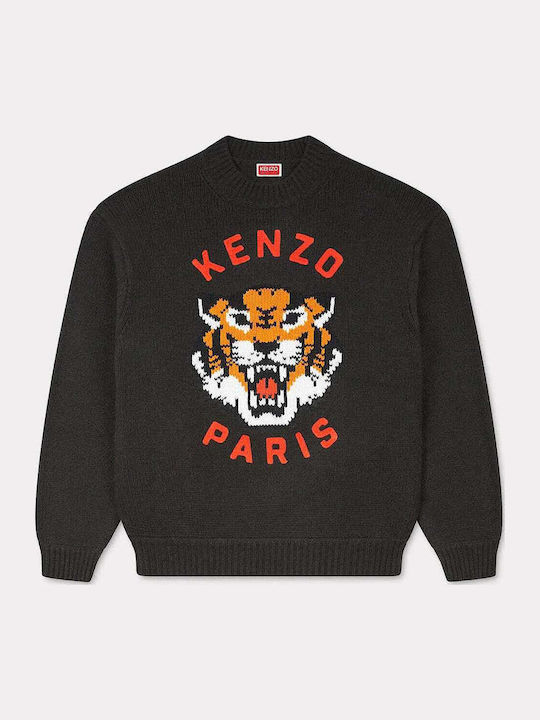 Lucky Tiger Lang Damen Sweatshirt Schwarz