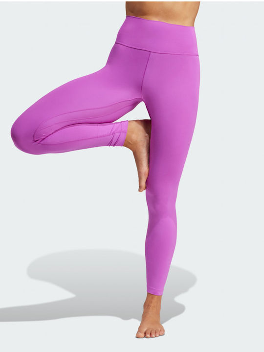 adidas Women's Cropped Training Legging High Waisted Purple