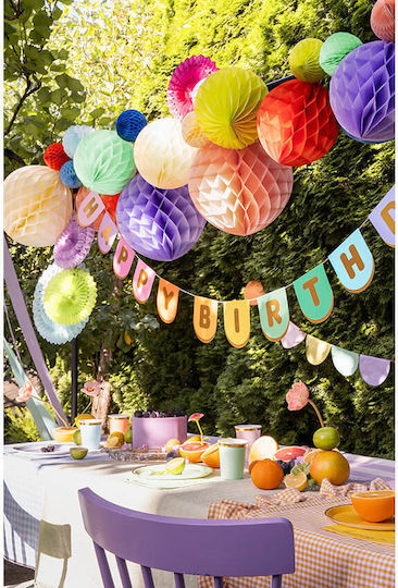 PartyDeco Paper Ball Hanging Ornament for Party in Lilac color 1pcs 20cm KB20-004