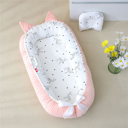 Beauty Home Baby Nestkissen Pink 53x88cm