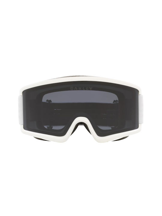 Oakley Target Line S Snow Ski- & Snowboardbrille Erwachsene Weiß mit Linse Getönt in Gray Farbe