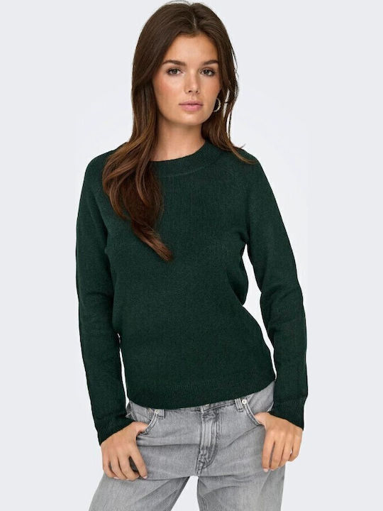 Damen Langarm Pullover Grün