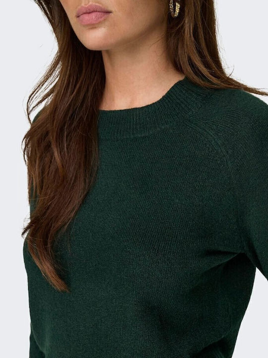 Damen Langarm Pullover Grün