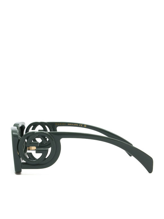 Gucci Feminini Ochelari de soare cu Verde Cadru și Gri Lentilă GG1325S 003