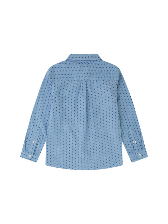 Canada House Kids Polka Dot Shirt Light Blue