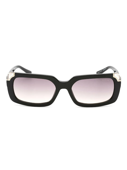 Guess De damă Ochelari de soare cu Negru Din plastic Cadru și Gri Ochelari de soare Lentilă GU7841 01B