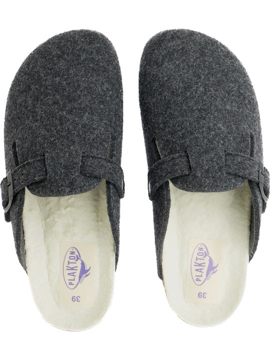 Anatomical Leather Women's Slippers Black