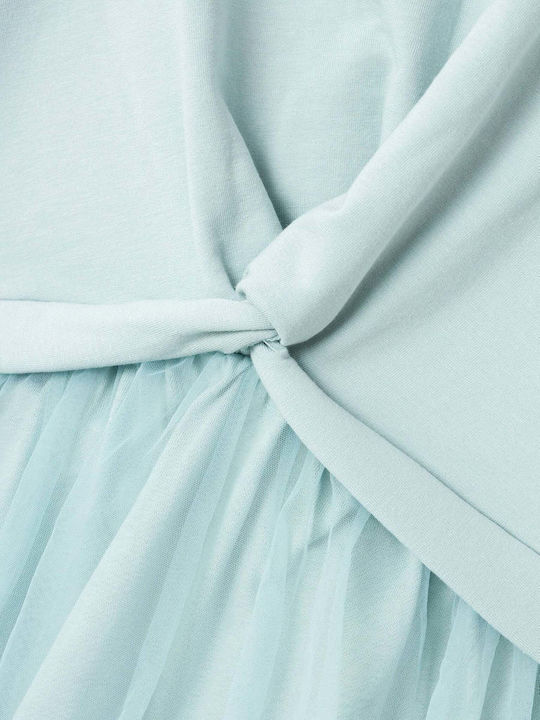 Children's Dress Long Sleeve Tulle Mint