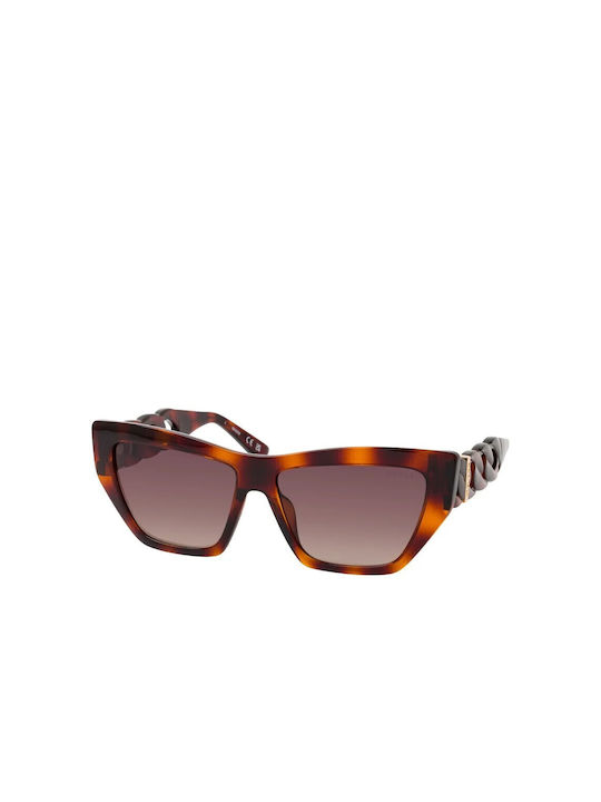 Guess Women's Sunglasses with Brown Tartaruga Plastic Frame and Brown Gradient Lens GU00111 52F