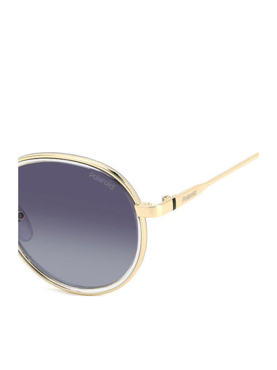 Polaroid Women's Sunglasses with Gold Metal Frame and Gray Gradient Lens PLD4173/G 2F7/WJ