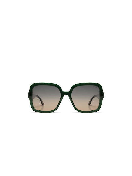 Komono Miley Women's Sunglasses with Green Plastic Frame and Multicolour Gradient Lens S03010376