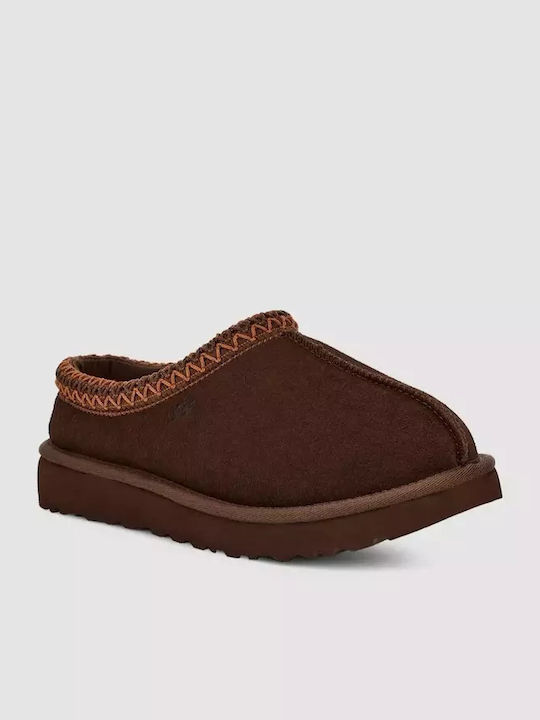 Tasman Winter Women's Slippers with Fur Brown