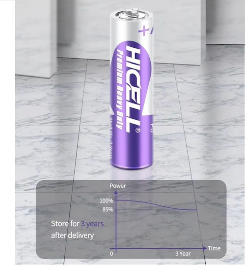 Hicell Μπαταρία Zinc AAA 1.5V 12τμχ