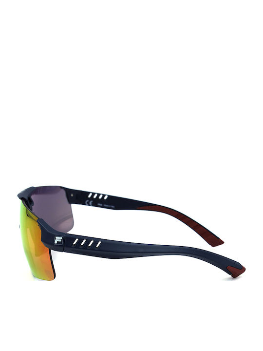 FILA Unisex Sunglasses with Black Plastic Frame SFI127 7SFX