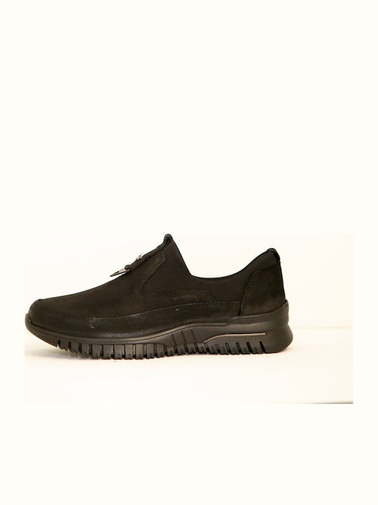 Women's Slip-On Leather Black
