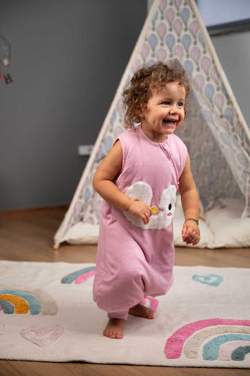 Baby Bliss Winter Sleeping Bag with Feet 2.5 Tog Penguin Pink