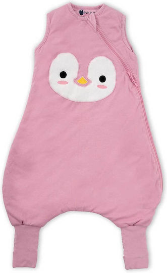 Baby Bliss Winter Sleeping Bag with Feet 2.5 Tog Penguin Pink