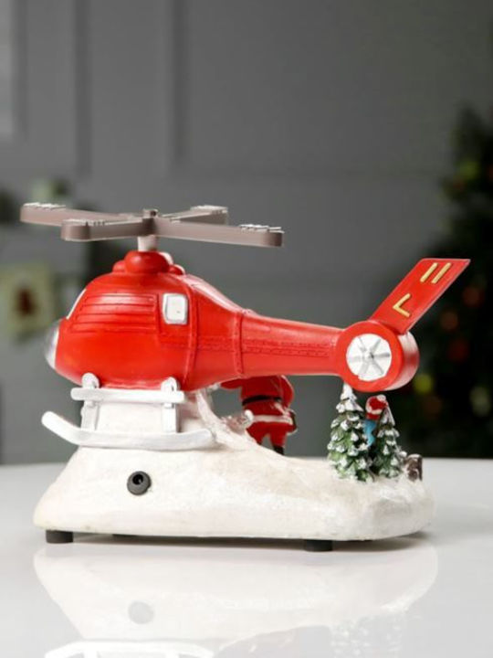 Christmas Snowball Illuminated with Santa Claus 22.5x14x27cm