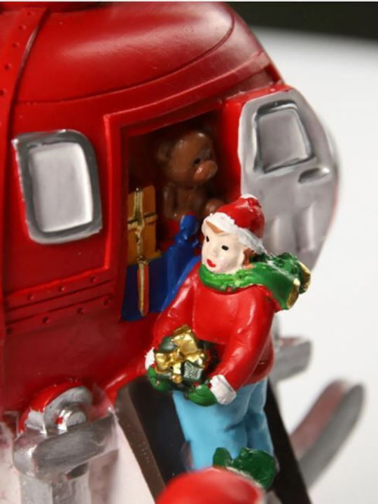 Christmas Snowball Illuminated with Santa Claus 22.5x14x27cm