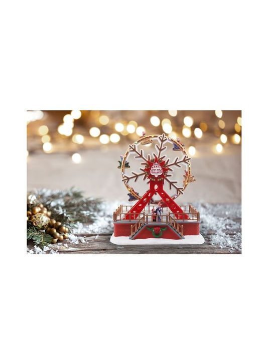 Christmas Illuminated Decorative Ferris Wheel with Battery 13x13x13cm.