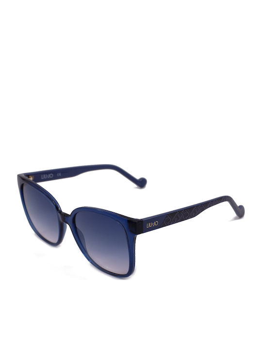 Liu Jo Unisex Γυαλιά Ηλίου με Μπλε Κοκκάλινο Σκελετό και Μπλε Φακό