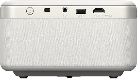 Epson EF-21W Мини Проектор 3LCD Full HD Лазерен с Wi-Fi и вградени високоговорители Бял