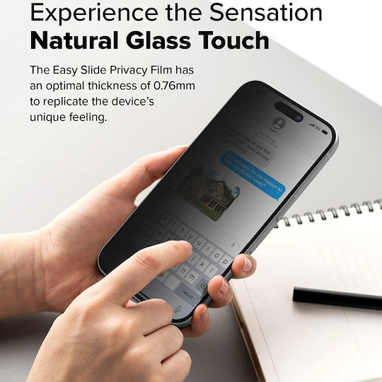 Ringke Privacy Tempered Glass 2τμχ (iPhone 17 Pro Max / iPhone 16 Pro Max)