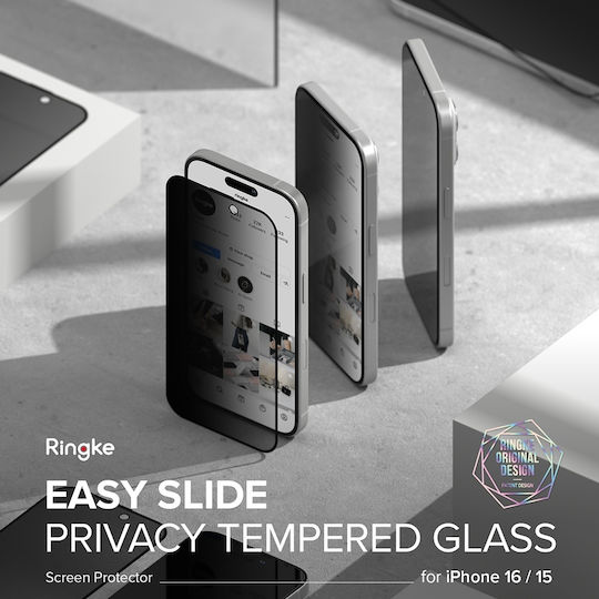 Ringke Privacy Tempered Glass 2τμχ (iPhone 15 Plus / 16 Plus)