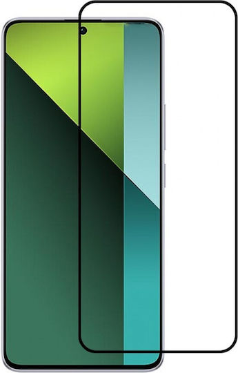 5D Full Glue Full Face Tempered Glass Μαύρο (Redmi Note 13 5G)