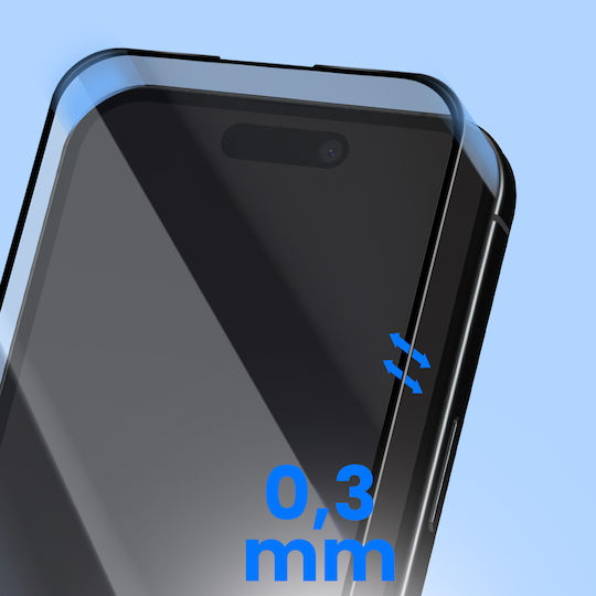 Tempered Glass Μαύρο (iPhone 16)